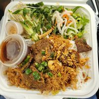 BBQ vermicelli at Noble Vegetarian in Sacramento