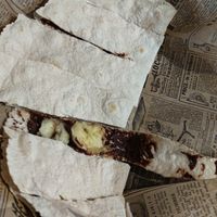 Chocolate banana desert at SAJ in Nice