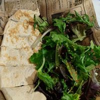 Spinach flat bread at SAJ in Nice