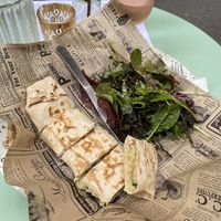 Artichoke flatbread.  at SAJ in Nice