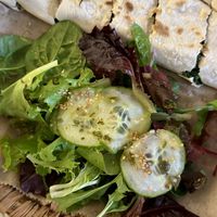 Spinach flatbread   at SAJ in Nice