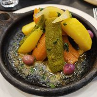 Vegetable tajine, not recommended at Cinema Cafe in Fes