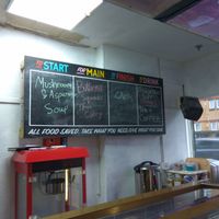 That day's menu at The Space in Glasgow