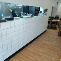 counter at Soul Food Sisters in Glasgow