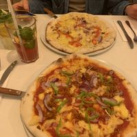Pizza at Veganeria in Budapest