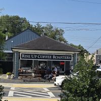 The main building at Rise Up Coffee in Easton