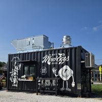 The kiosk across the street at Rise Up Coffee in Easton