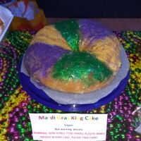 Special cake for Mardi Gras theme at Glasgow Jitterbugs in Glasgow