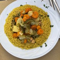Cous Cous with vegetables   at Gam-Gam in Venice