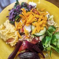 Salad from the salad bar at Vegetalia in Fuengirola