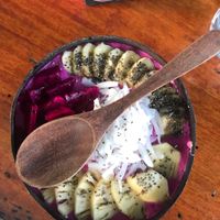 Dragonfruit smoothie bowl  at Penida Espresso in Penida Island