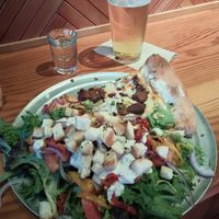 Giant Rabbits salad, slice, salad, beer, and shot combo at Sizzle Pie - Hollywood District in Portland