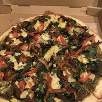 Gluten free pesto pizza at Sizzle Pie - Hollywood District in Portland