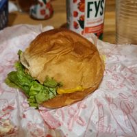 Japaleño's burger at Desvio Bar in Florianopolis