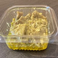 Thai seitan with a coconut milk and curry sauce  at Foodie Fresh Market in Rome