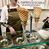 Vegan cones  at Il Capriccio di Carla in Rome