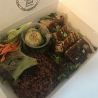 Purple rice and crispy tofu.  at Bae Bae's Kitchen in Pittsburgh