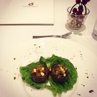 Mushroom with tofu at Frunatic in Central Singapore