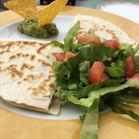 Black bean quesadilla (no cheese) at Senor Zorbas in Santorini