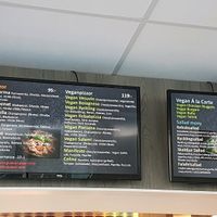 Menu featuring vegan items   at Vallastadens Pizza Grill in Linkoping