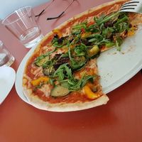 a Celine pizza at Vallastadens Pizza Grill in Linkoping