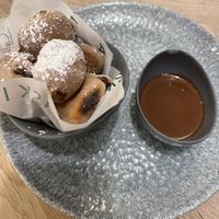 vegetarian chocolate gnocchi  at ASK Italian in Taunton
