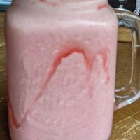 Strawberry milkshake at Couch in Sheffield