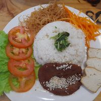 Vegan com tam at Chay Nha Toi in Ho Chi Minh City