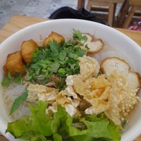 Vegan noodle soup at Chay Nha Toi in Ho Chi Minh City