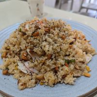 Seafood fried rice at Loving Hut in Cabramatta