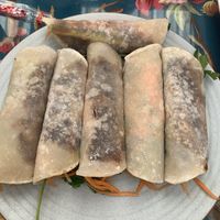 Duck pancakes - not bad, bit floury wraps   at Loving Hut in Cabramatta