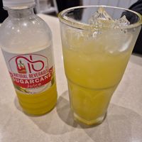 Sugarcane drink at Loving Hut in Cabramatta