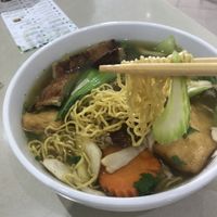 Yellow chicken soup (vegan) so full of flavour. Absolutely delicious  at Loving Hut in Cabramatta