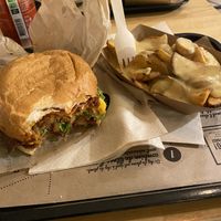 The double stacker with bacon. Amazing!  at Hank Cuisine Végétale in Lyon