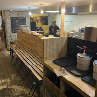 Open kitchen  at Hank Cuisine Végétale in Lyon