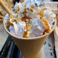 Milkshake with caramel  at Hank Cuisine Végétale in Lyon