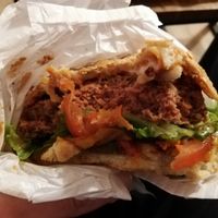 Beyond meat burger at Hank Cuisine Végétale in Lyon