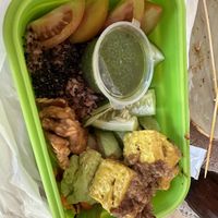 Take away bowl  at Vegan Soul Kitchen in Penida Island