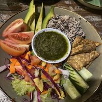 Buddha bowl   at Vegan Soul Kitchen in Penida Island