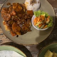 Fried tofu   at Vegan Soul Kitchen in Penida Island