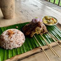Tempeh Satay  at Vegan Soul Kitchen in Penida Island