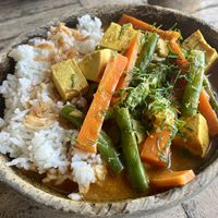 Tofu coconut Curry 🍛   at Vegan Soul Kitchen in Penida Island