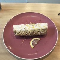 Vegan lemon cheesecake. at Graze in Shanghai