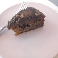 Walnut coffee cake at Graze in Shanghai