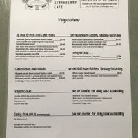 Vegan menu! Breakfast, brunch, lunch and sweet options!  at Wild Strawberry Cafe in Great Missenden