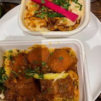 Chickpea bake and main meal at Moroccan Soup Bar in North Melbourne