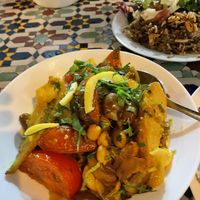 Deliciously roasted veggies   at Moroccan Soup Bar in North Melbourne