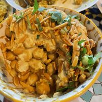 Creamy vegan chickpea bake with added crush surprise at the bottom   at Moroccan Soup Bar in North Melbourne