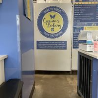 Sat down to eat these yummy treats.  at Carina's Bakery in Beaverton