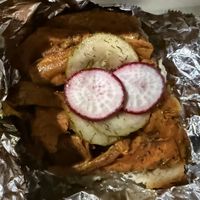 Lox open faced sammy  at Carina's Bakery in Beaverton